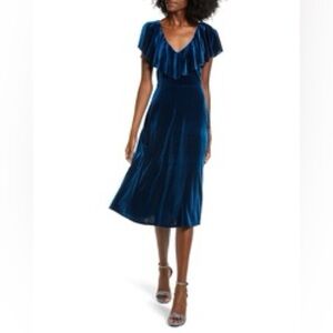 June & Hudson Ruffle Midi Dress from Nordstrom NWOT